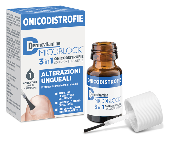DERMOVITAMINA MICOBLOCK 3 IN 1 ONICODISTROFIE ALTERAZIONI UNGUEALI 7 ML - Farmaciacarpediem.it