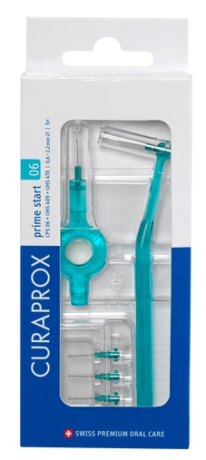 CURAPROX CPS 06 SCOVOLINO PRIME START 06 TURQUOISE 5 PEZZI - Farmaciacarpediem.it