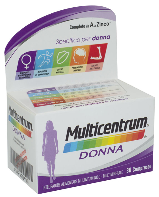 MULTICENTRUM DONNA 30 COMPRESSE - Farmaciacarpediem.it