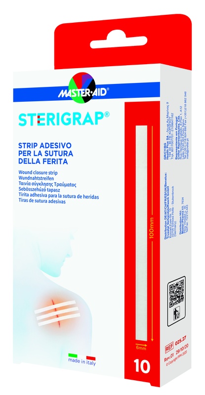 MASTER-AID STERIGRAP STRIP ADESIVO SUTURA FERITE 100X6 MM 10 PEZZI - Farmaciacarpediem.it