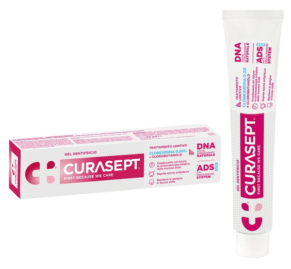 CURASEPT GEL DENTIFRICIO ADS DNA TRATTAMENTO LENITIVO 75 ML - Farmaciacarpediem.it