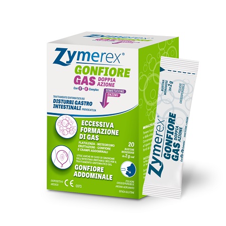 ZYMEREX GONFIORE GAS DOPPIA AZIONE CON S+E COMPLEX 20 BUSTINE MONODOSE DA 2 G - Farmaciacarpediem.it