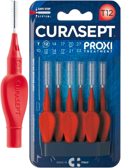 CURASEPT PROXI T12 ROSSO/RED 6 PEZZI - Farmaciacarpediem.it
