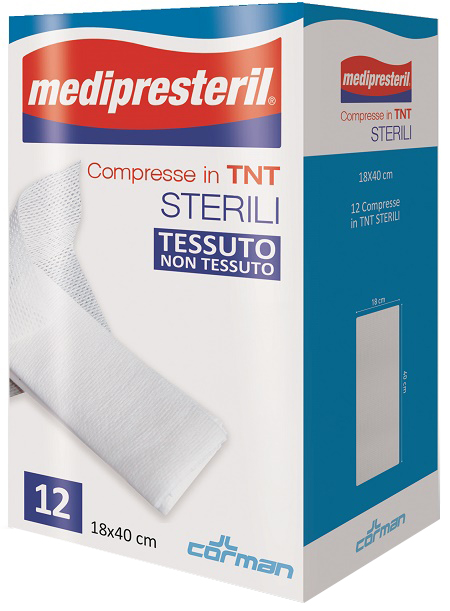 COMPRESSE STERILI TNT MEDIPRESTERIL 18X40 CM 12 PEZZI - Farmaciacarpediem.it