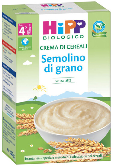 HIPP BIO CREMA CEREALI SEMOLINO DI GRANO 200 G - Farmaciacarpediem.it
