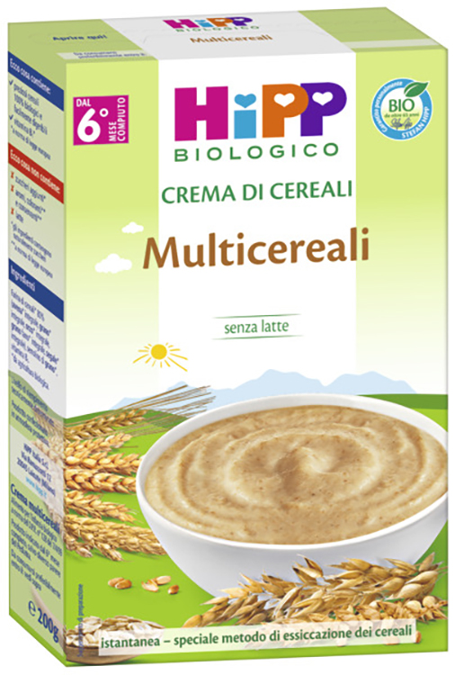 HIPP BIO CREMA CEREALI MULTICEREALI 200 G - Farmaciacarpediem.it