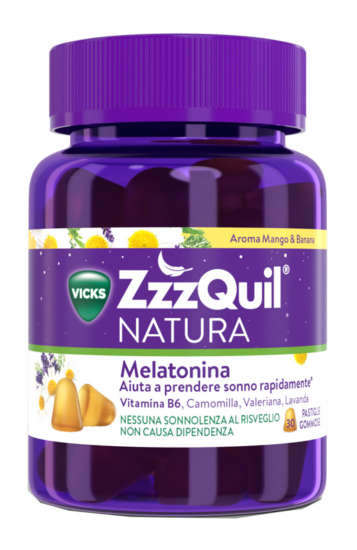 VICKS ZZZQUIL NATURA MANGO & BANANA 30 PASTIGLIE GOMMOSE - Farmaciacarpediem.it