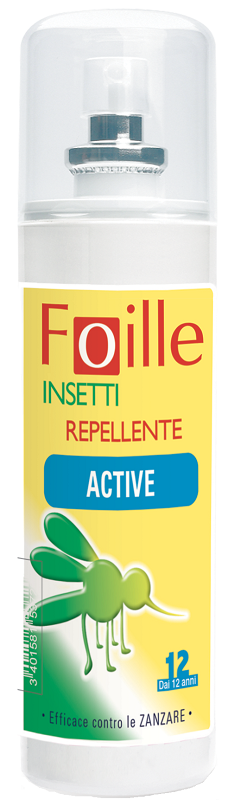 FOILLE INSETTI REPELLENTE ACTIVE 100 ML - Farmaciacarpediem.it