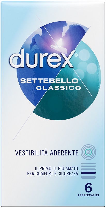 PROFILATTICO DUREX SETTEBELLO CLASSICO 6 PEZZI - Farmaciacarpediem.it
