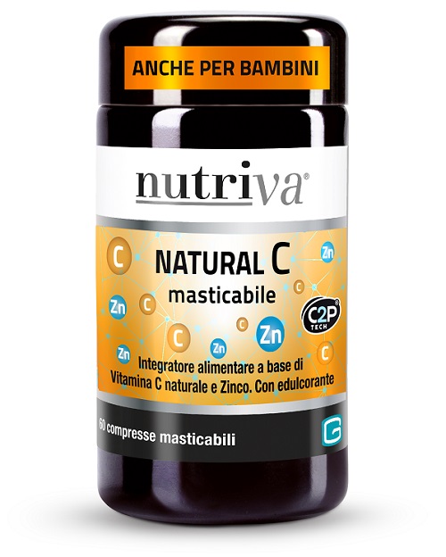NUTRIVA NATURAL C 60 COMPRESSE MASTICABILI - Farmaciacarpediem.it