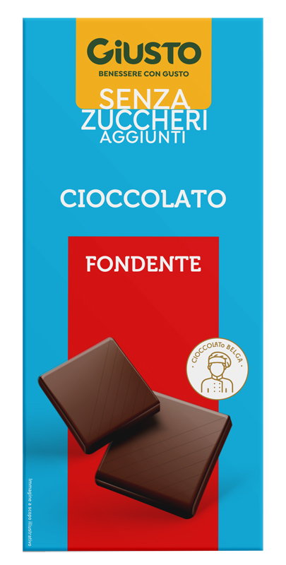 GIUSTO SENZA ZUCCHERO TAVOLETTA CIOCCOLATO FONDENTE 85 G - Farmaciacarpediem.it