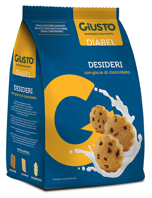 GIUSTO DIABEL BISCOTTO DESIDERI 150 G - Farmaciacarpediem.it