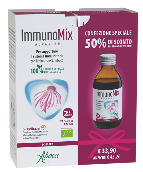 IMMUNOMIX ADVANCED SCIROPPO CONFEZIONE SPECIALE 2 PEZZI - Farmaciacarpediem.it
