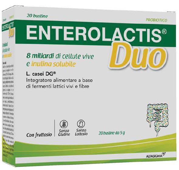 ENTEROLACTIS DUO INULINA 20 BUSTINE 5 G - Farmaciacarpediem.it